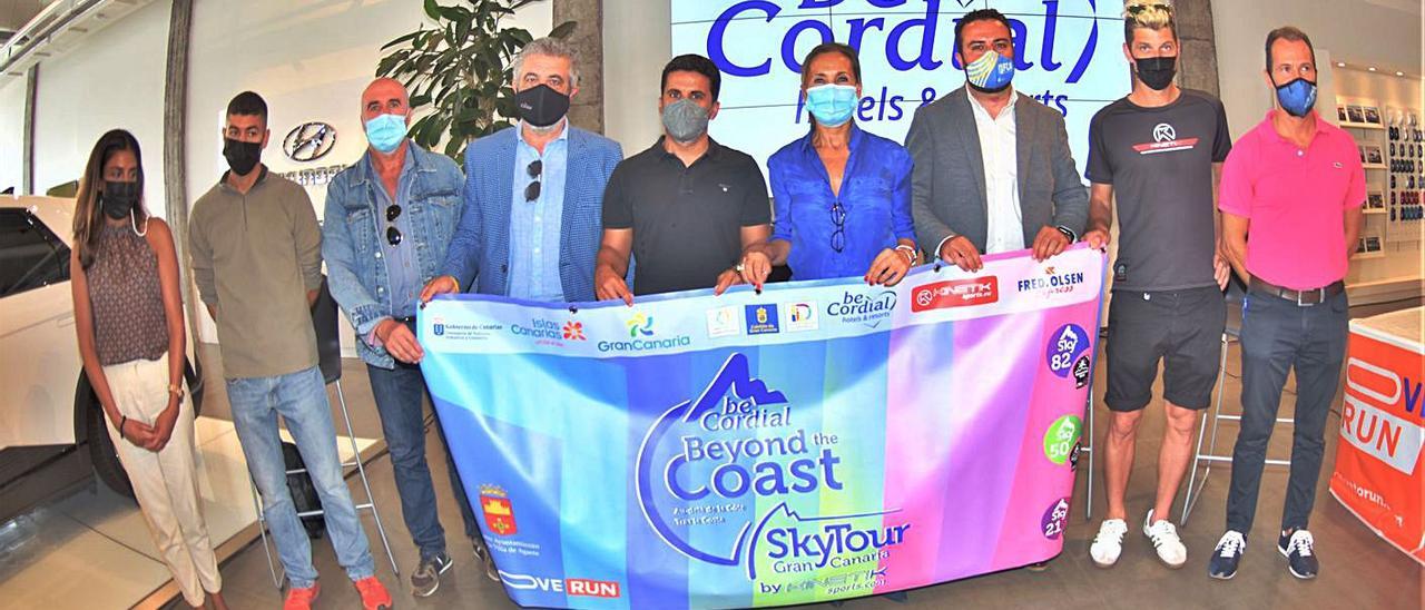 Imagen de la presentación de la Be Cordial Beyond the Coast SkyTour Gran Canaria, ayer, en Miller Bajo. | | F. J.