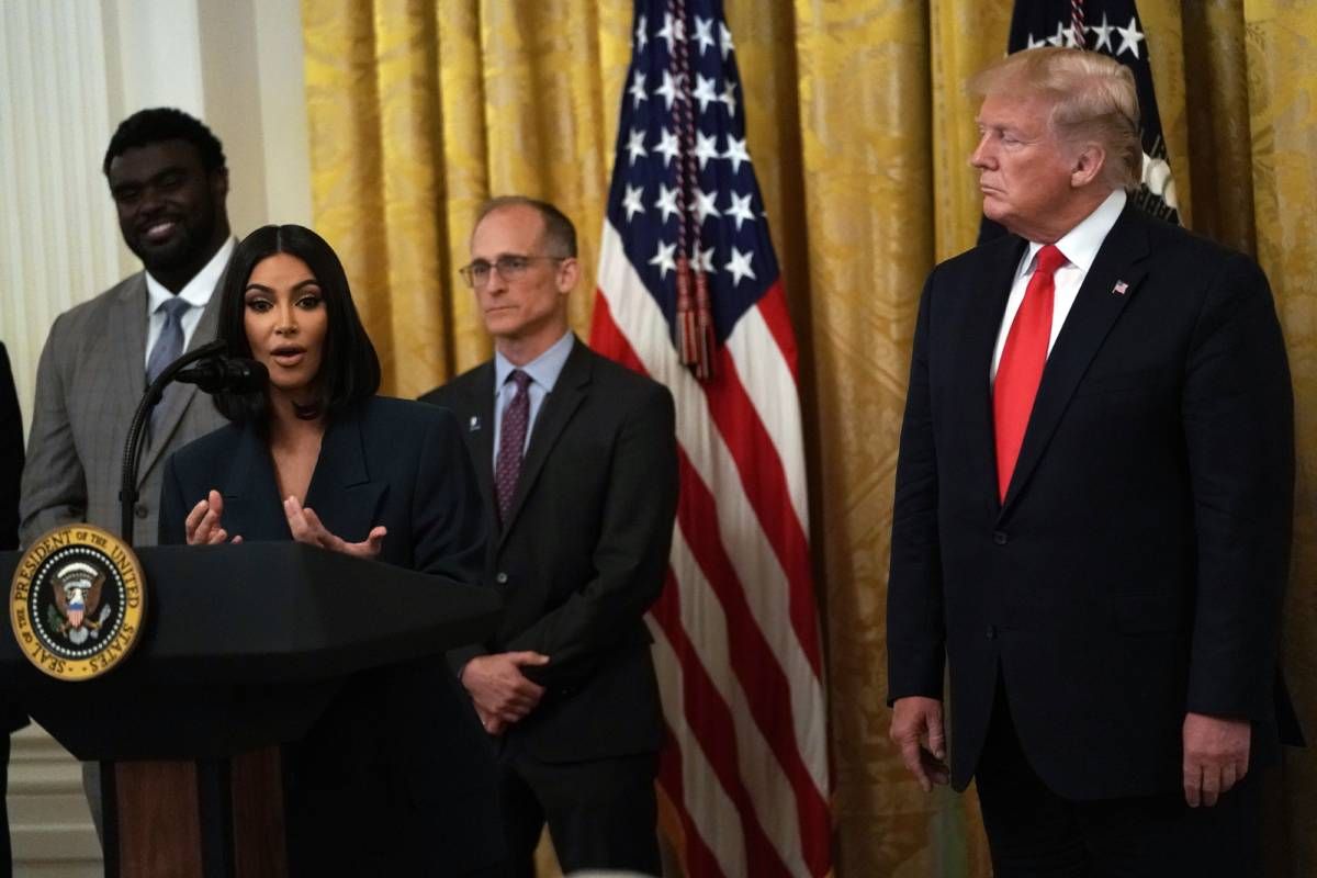 La reunión de Kim Kardashian con Donald Trump en 2019