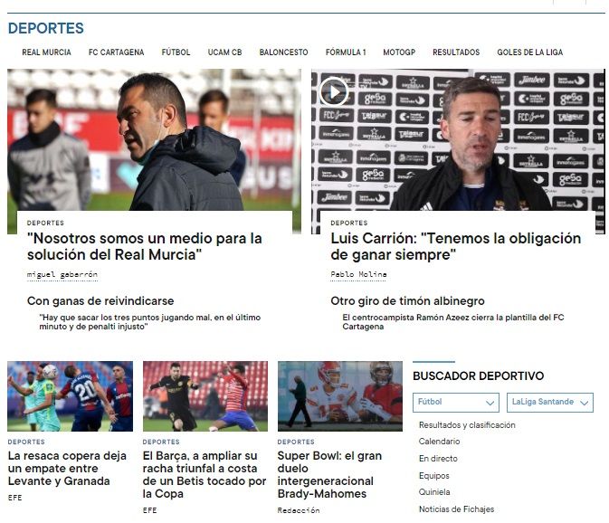 El nuevo módulo de deportes es una clara apuesta por el deporte local