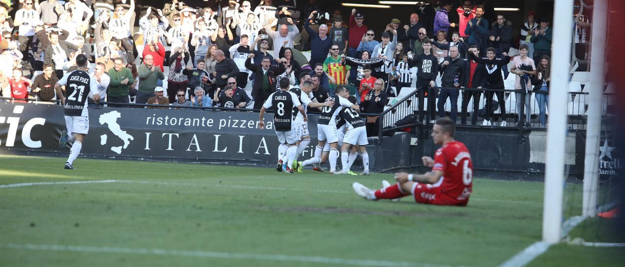 El Castellón ganó al Nàstic por 3-2, en febrero del 2020.