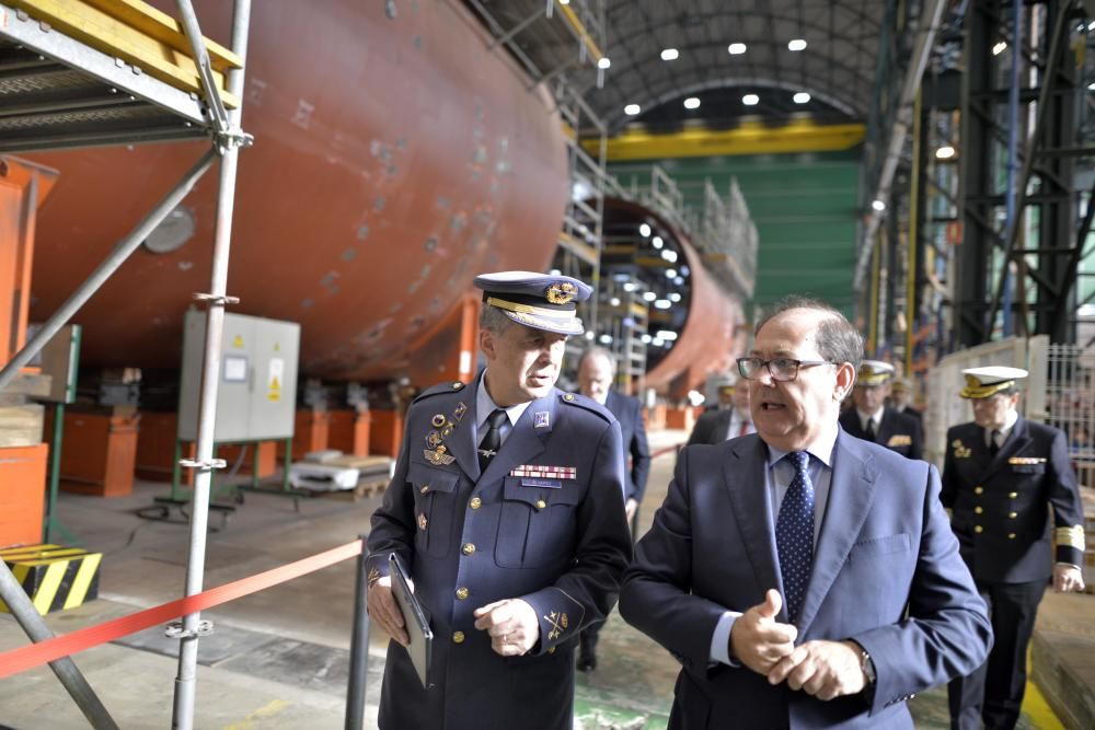 Visita a la construcción del submarino S-80 de Navantia