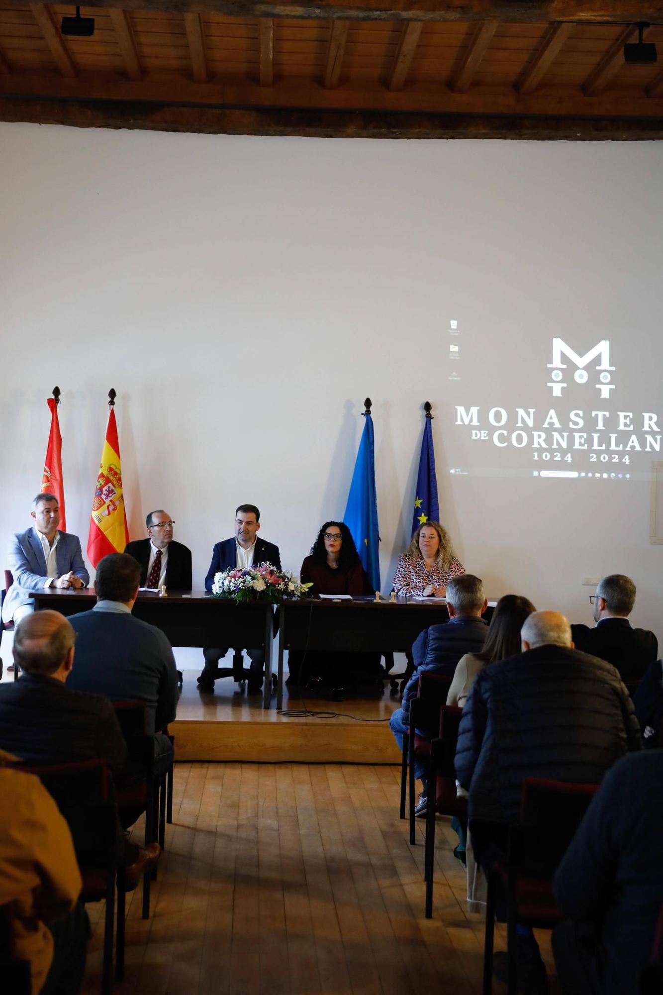 Presentación de los actos conmemorativos del milenario del monasterio de Cornellana