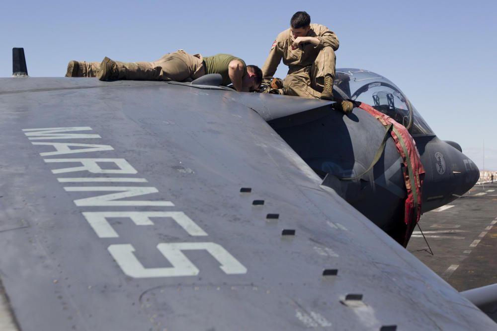 El portaaviones del ejército norteamericano USS Kearsarge