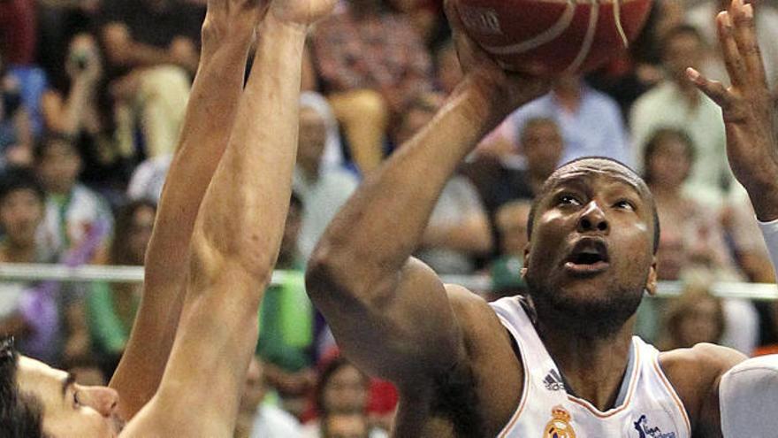 Marcus Slaughter, en un partido del Real Madrid contra el Unicaja