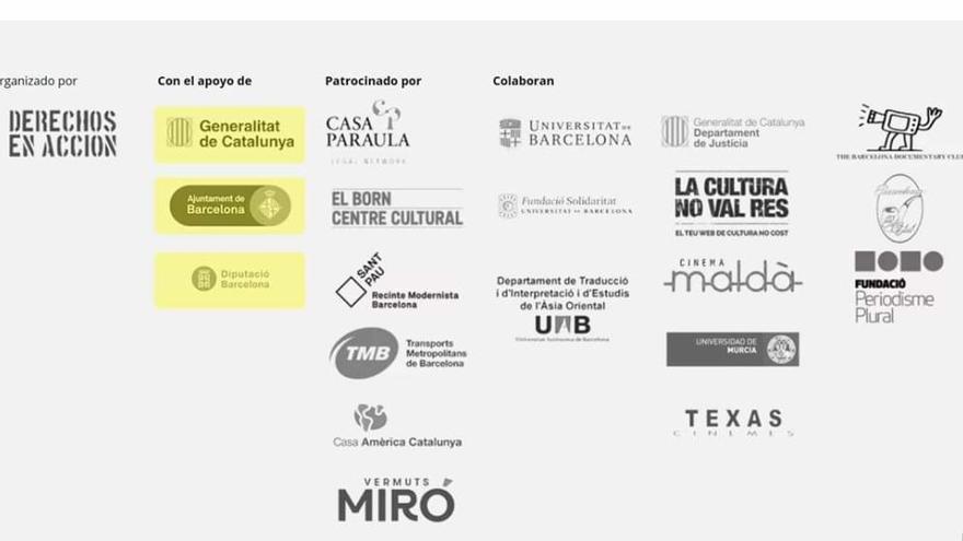 El logo aparece entre las entidades colaboradoras del festival.