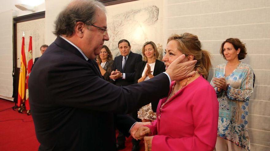 Herrera y Valdeón, durante la toma de posesión de los nuevos cargos.