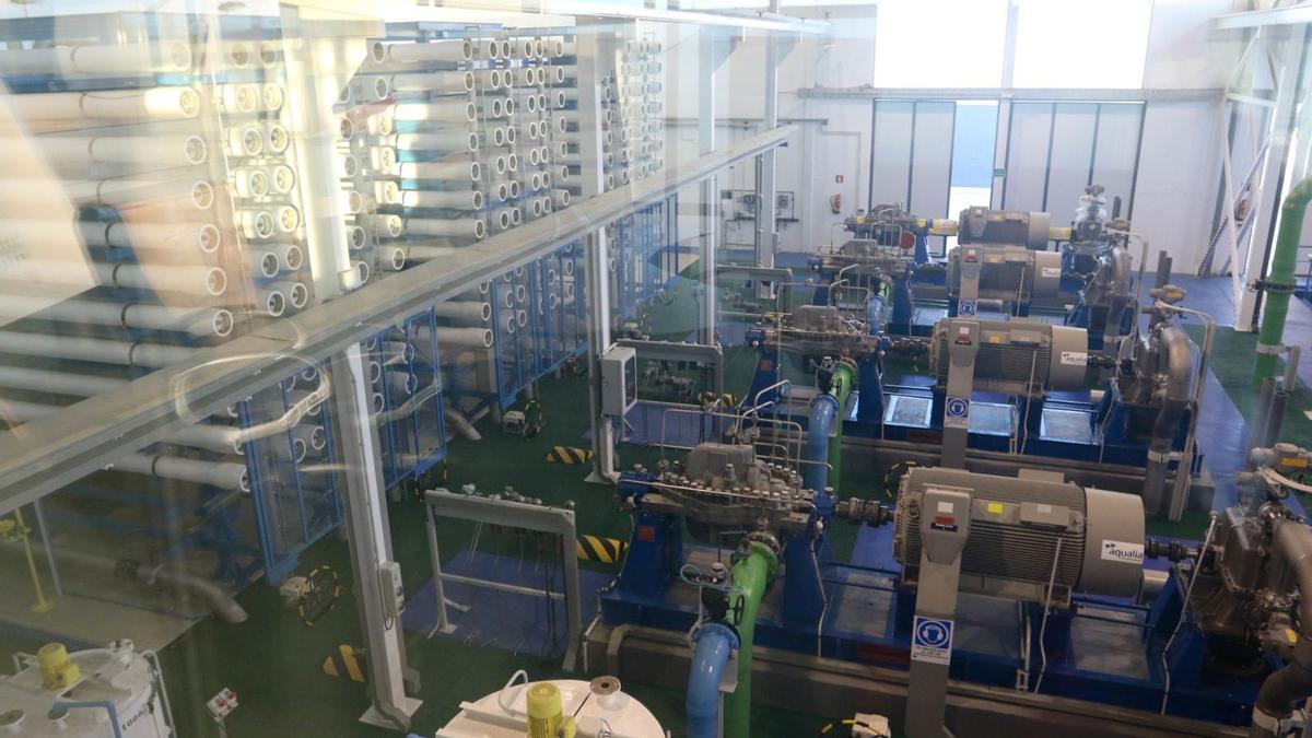 Maquinaria de la desaladora de Santa Eulària, la tercera de la isla, que se puso en marcha en julio de 2018x