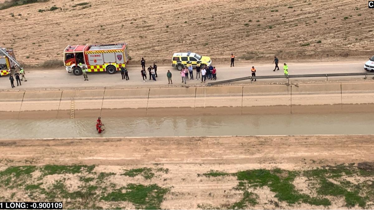 Imagen aérea de la búsqueda del desaparecido en Torre Pacheco.