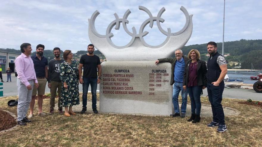 Un momento de la inauguración del monumento a los Olímpicos.//G.N.