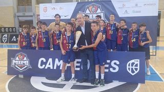 El Barça repite en Vista Alegre como campeón de España mini de baloncesto
