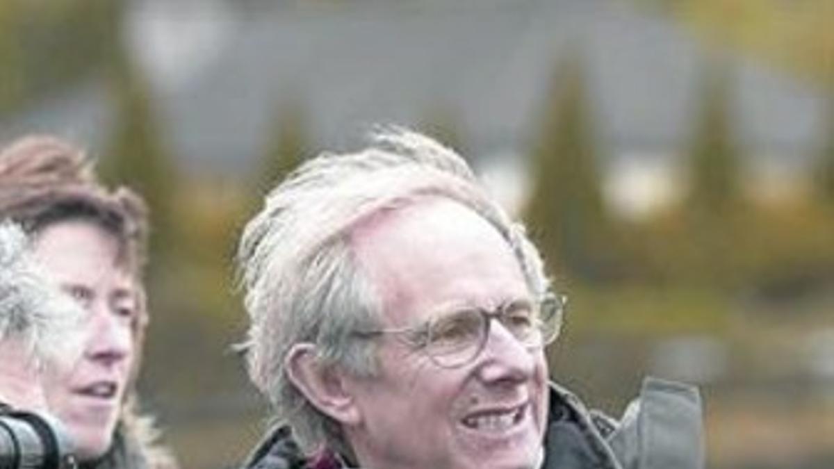 El director de cine Ken Loach, durante el rodaje de 'Jimmy's Hall'.