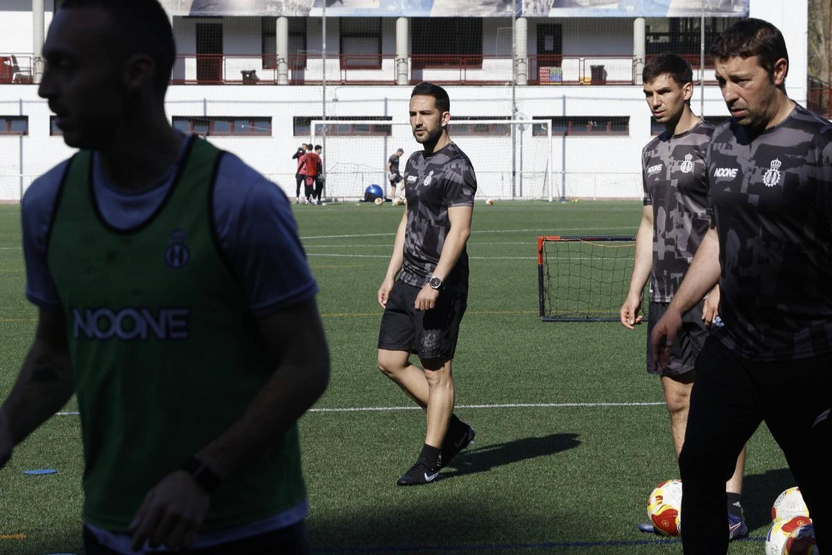 Dani Vidal, durante un entrenamiento de esta semana