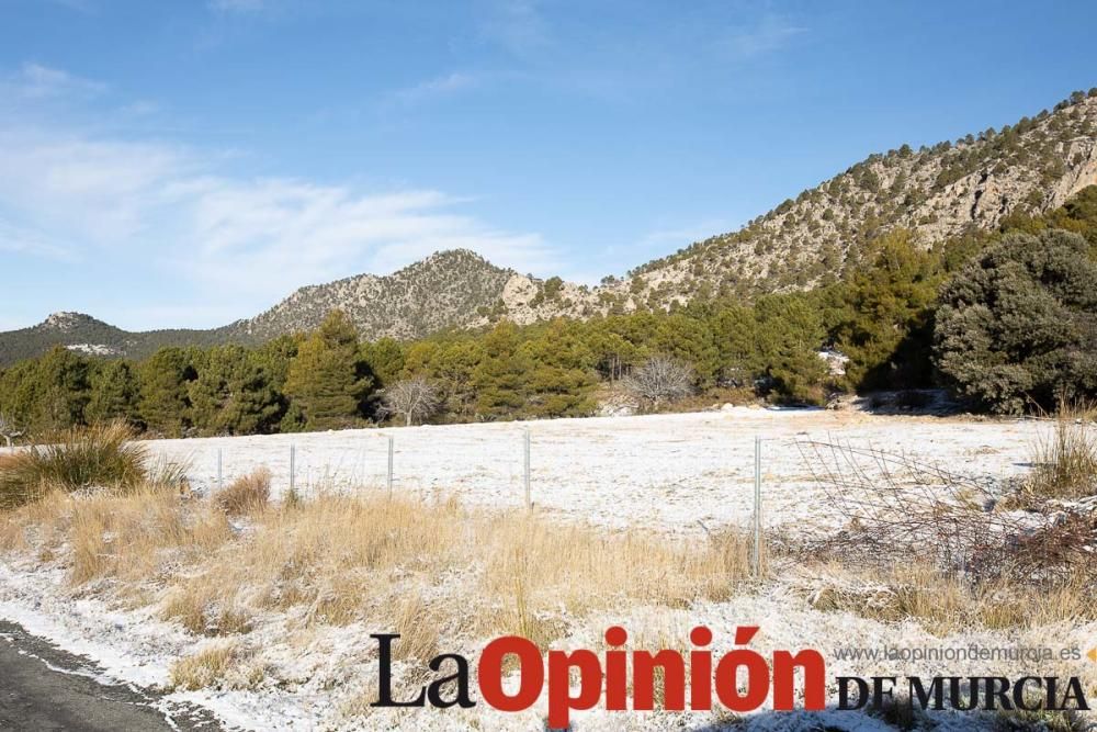 La nieve se deja ver tímidamente en la pedanía mor