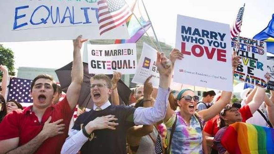 El Tribunal Supremo  de EEUU refuerza el matrimonio homosexual