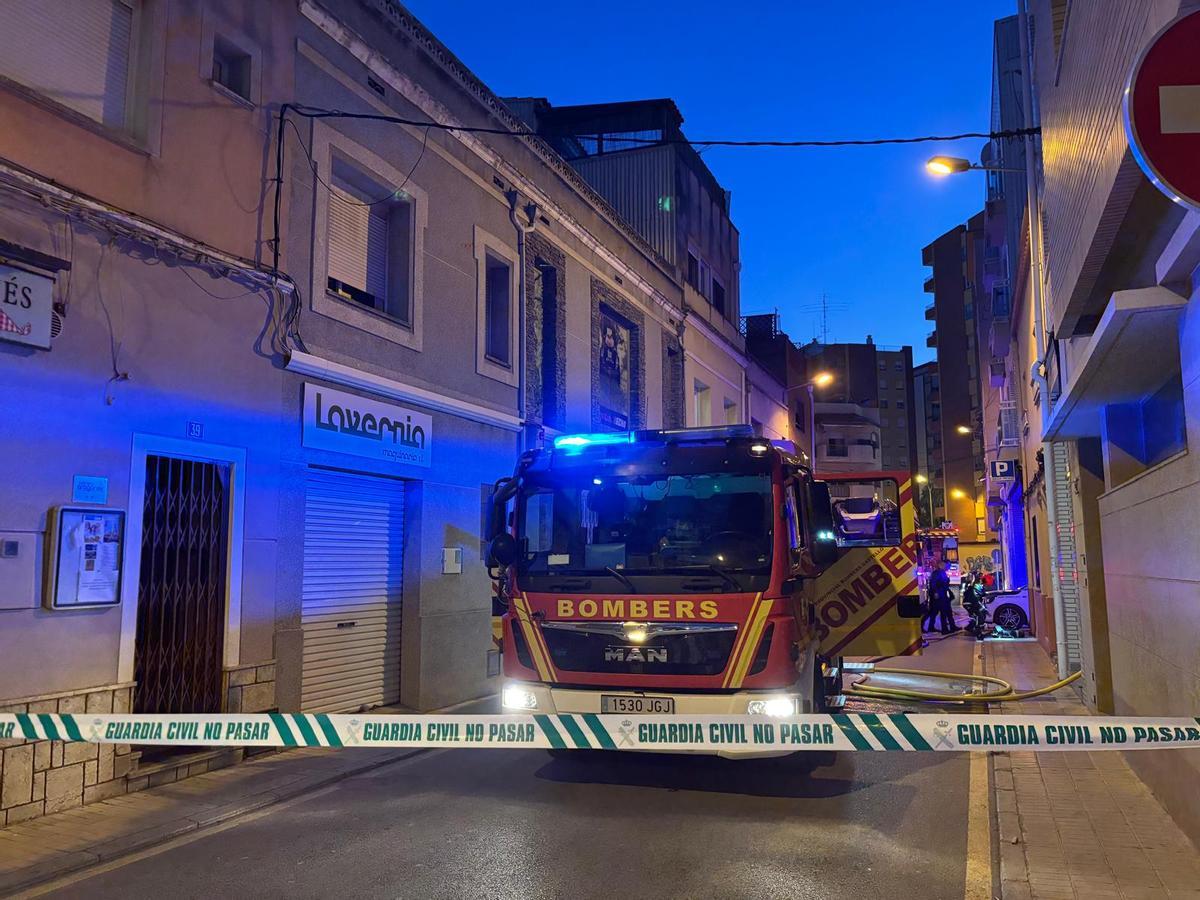 El incendio se ha producido en el centro de Benicarló.