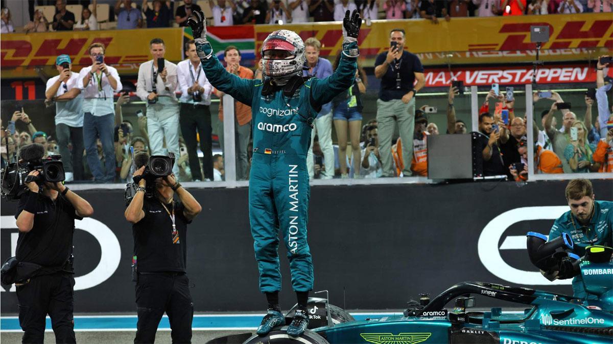 Vettel, en su despedida en Abu Dhabi
