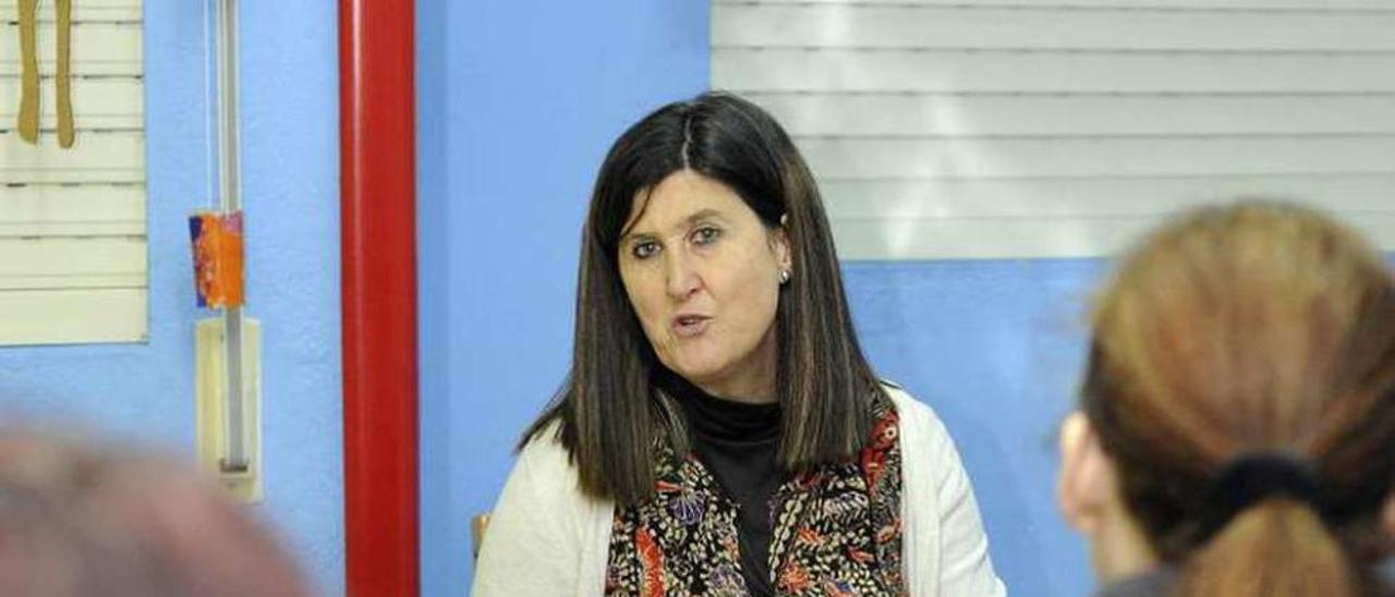 Teresa Carrillo, ayer, en la sede comarcal de Agafi. // Bernabé/Javier Lalín