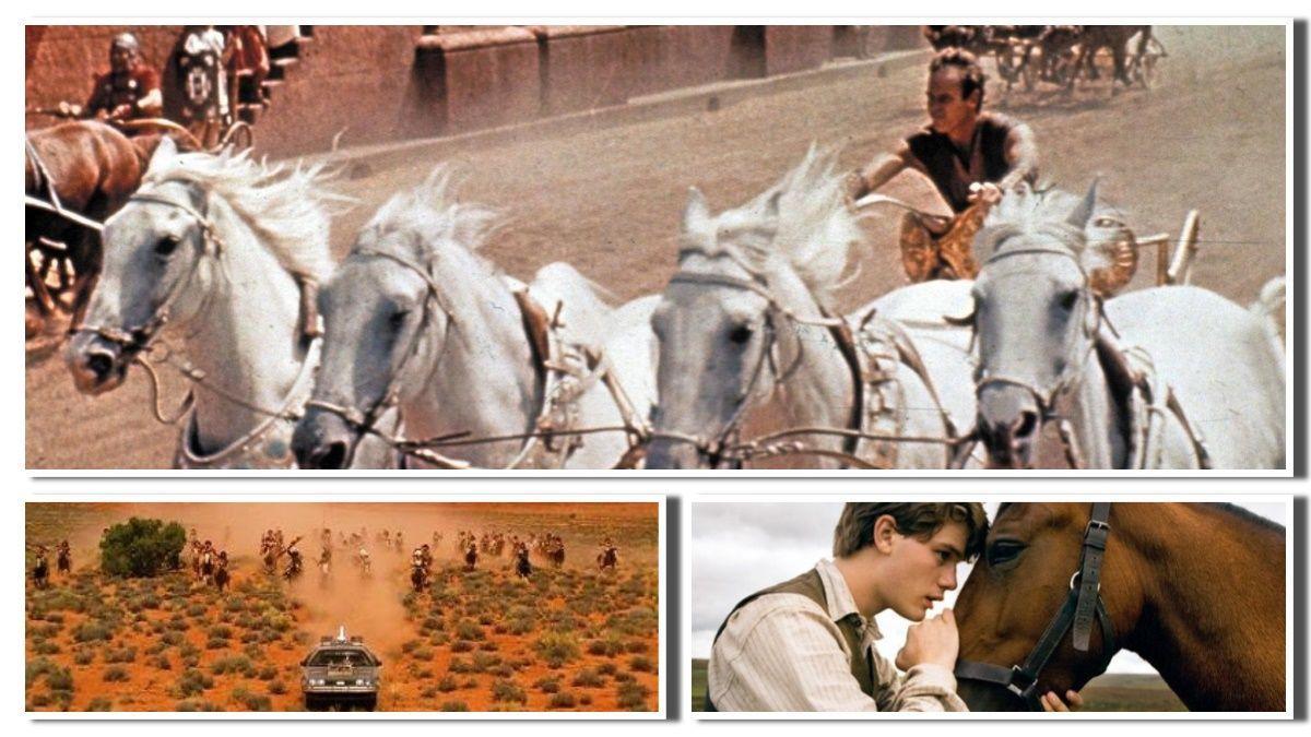 Imágenes de ’Ben-Hur’, ’Regreso al futuro 3’ y ’War horse’.