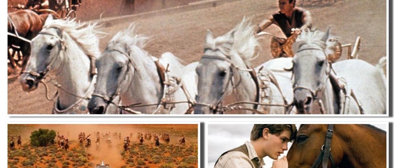 Imágenes de ’Ben-Hur’, ’Regreso al futuro 3’ y ’War horse’.