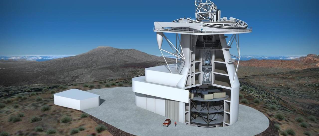 Infografía del Telescopio Solar Europeo.