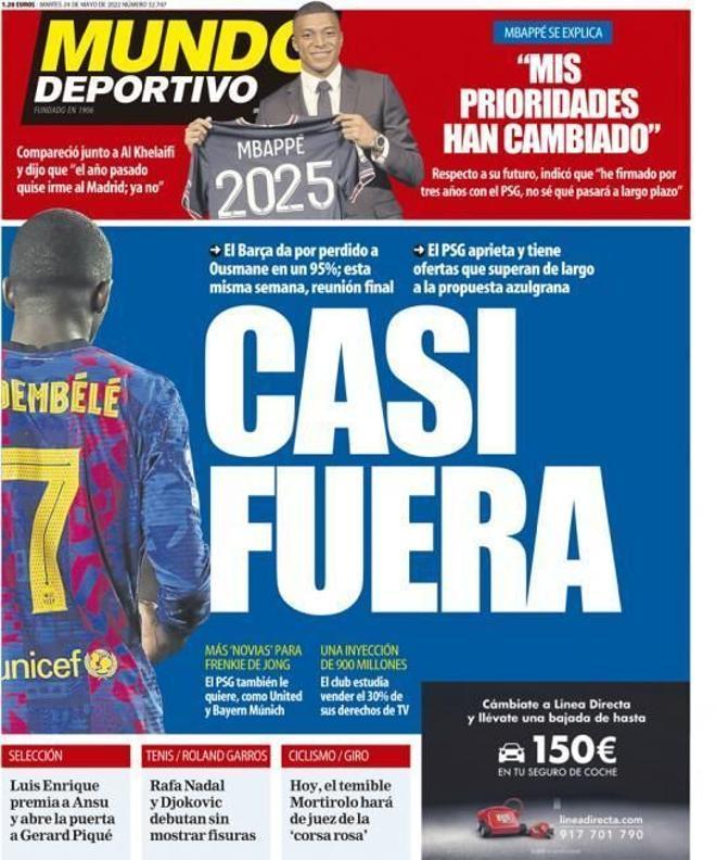 Las portadas de la prensa deportiva de hoy