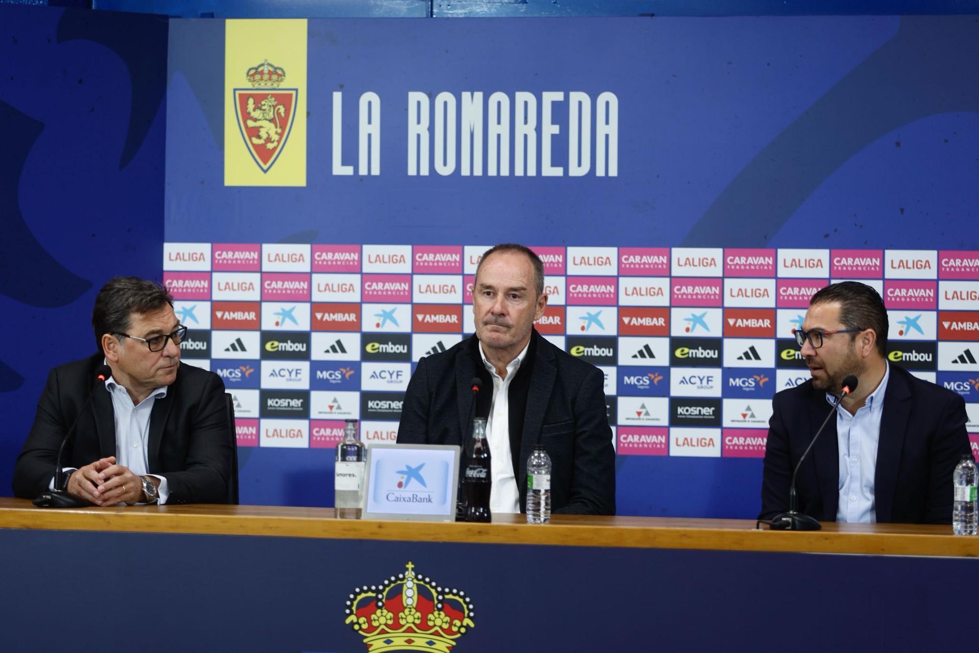 La emocionante presentación de Víctor Fernández en su regreso al Real Zaragoza