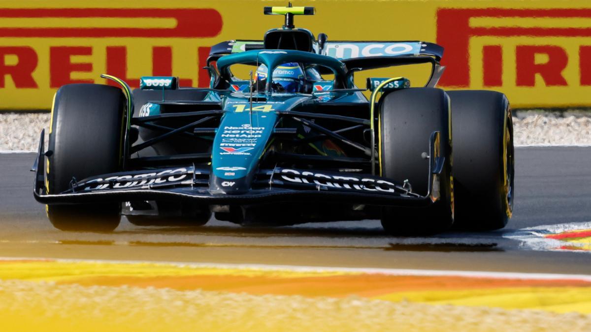 Fernando Alonso, durante el GP de Bélgica de F1