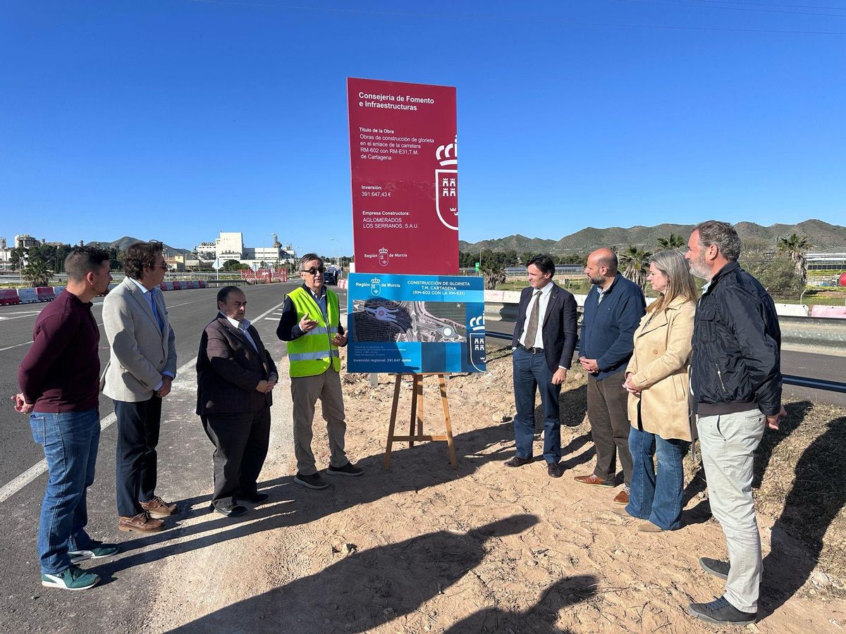Presentación de la construcción de una nueva glorieta en La Aljorra