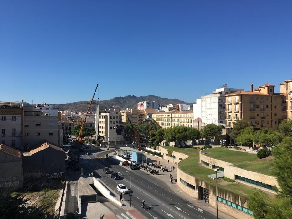 El derribo del Astoria abre la plaza de la Merced a nuevas vistas.