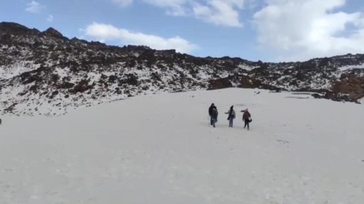 Día de nieve en el Teide