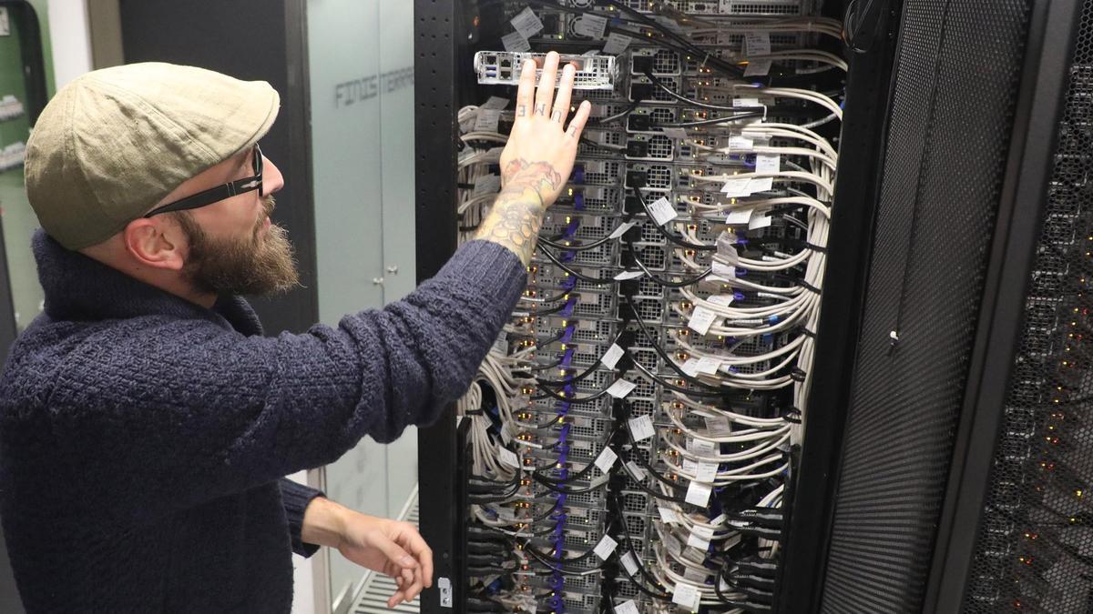 Centro de supercomputación en Santiago de Compostela (A Coruña, Galicia).