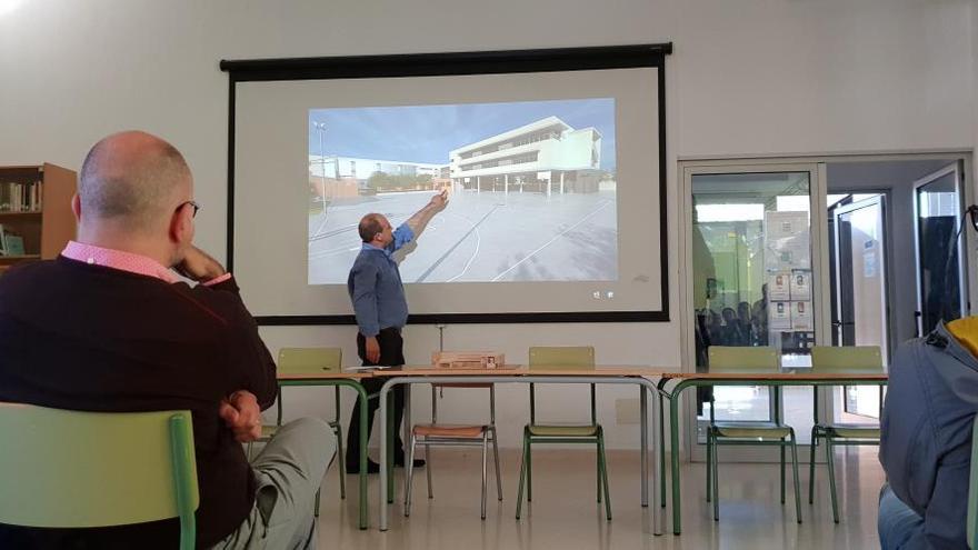 Imagen de la presentación que se llevó a cabo a los docentes del IES Binissalem.