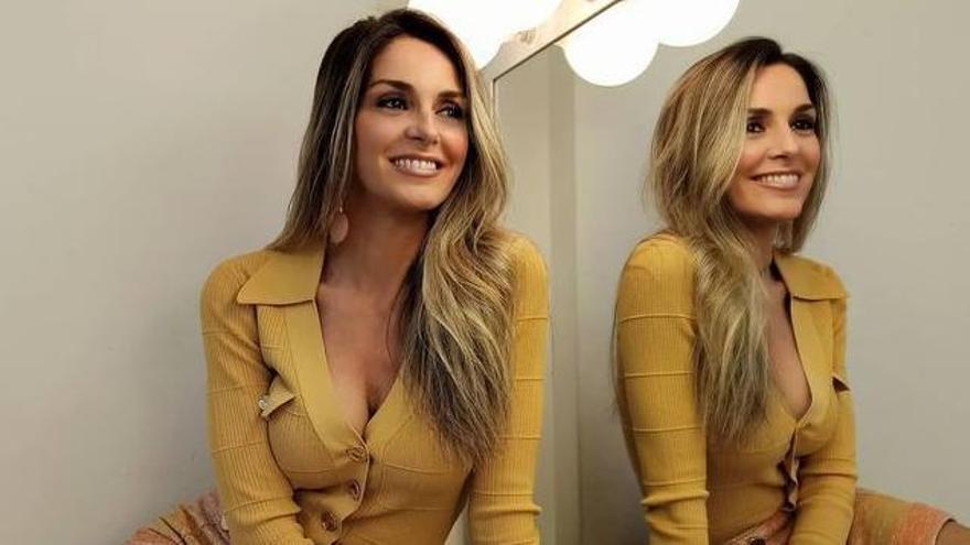 Blanca Benlloch, presentadora de la Lotería de Navidad en RTVE.