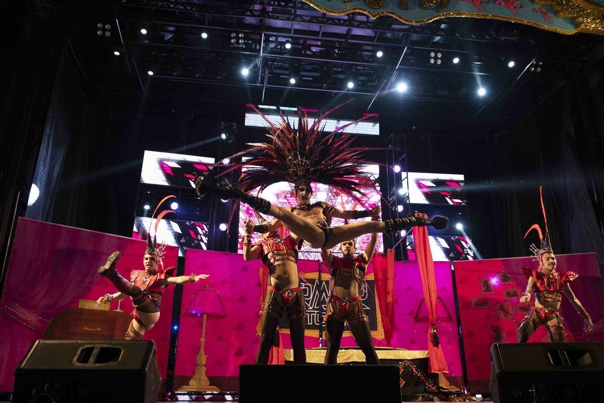 Imagen de la Gala Drag Queen del Carnaval Costa Mogán 2023.