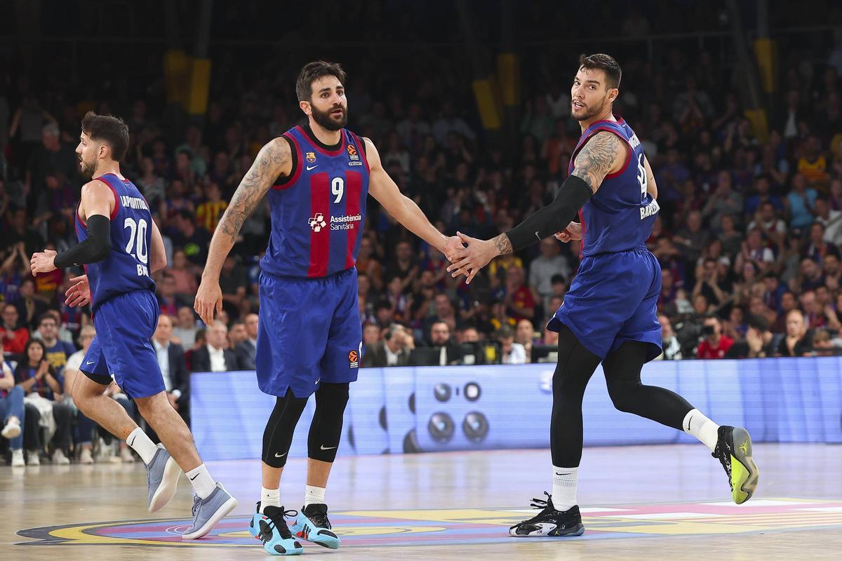 Euroliga. Barça - Olympiacos, quinto y definitivo partido del playoff, en imágenes.