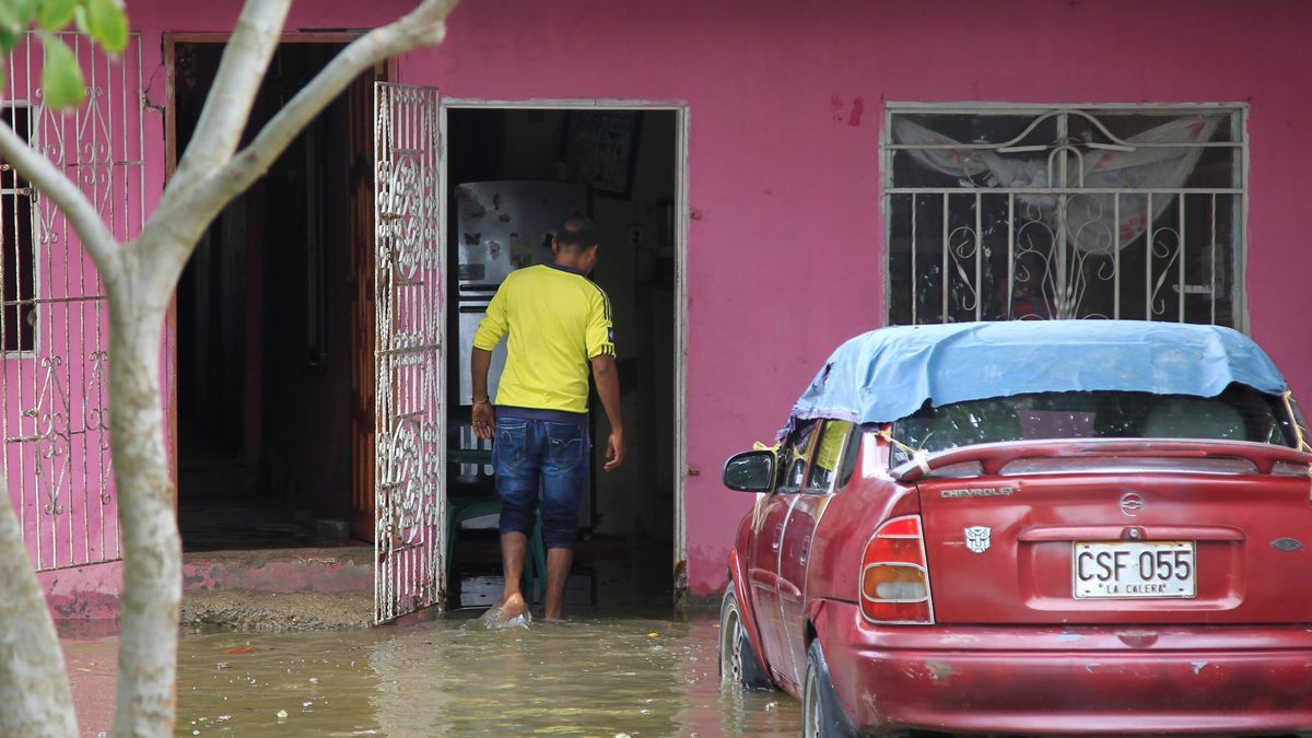Una imagen de las consecuencias de las lluvias en Colombia.