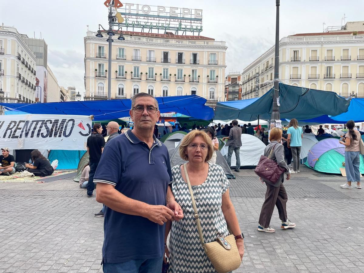 Domingo y Marian en la Puerta del Sol.