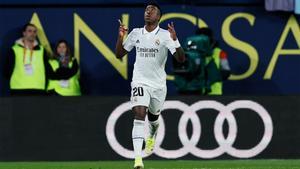 Vinicius, celebrando un gol