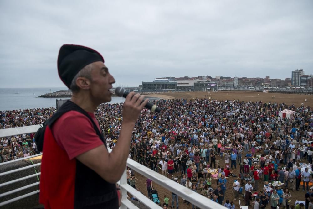 Al récord de escanciado en Gijón le faltaron 202 culetes