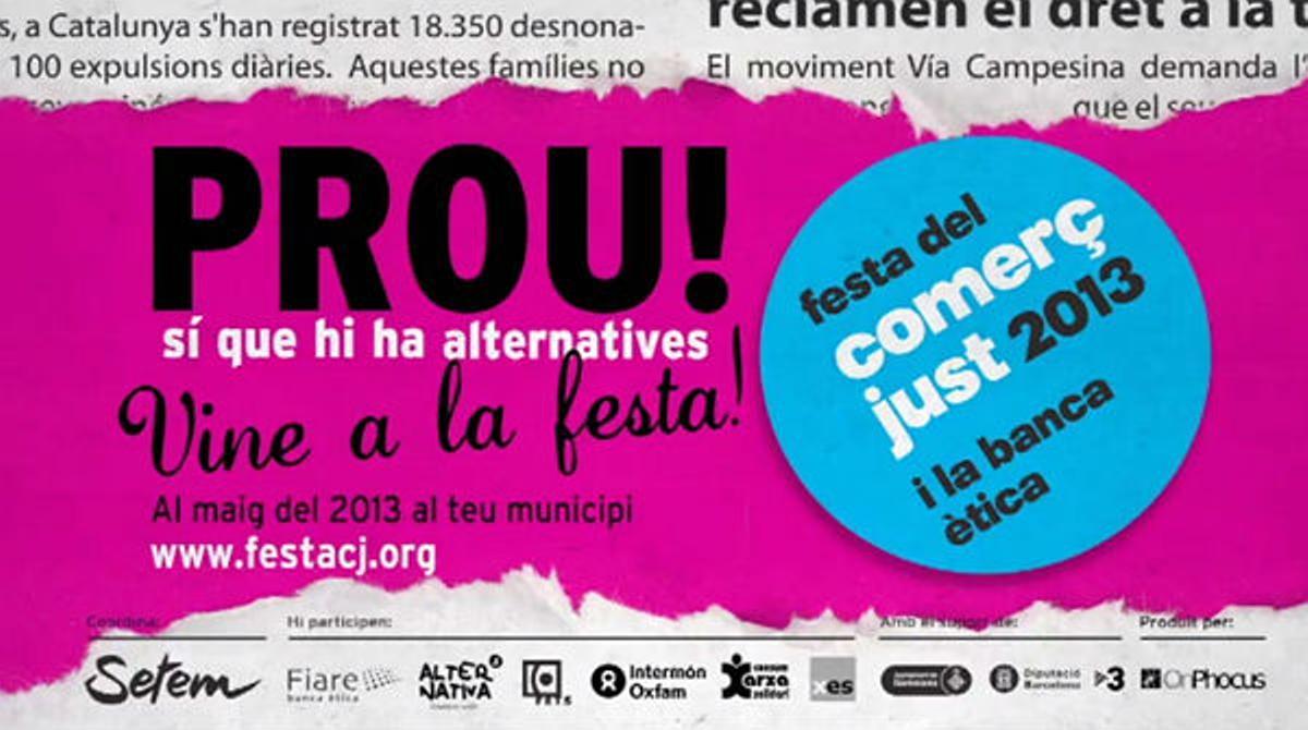 Espot de la ’Festa del Comerç Just i la Banca Ètica 2013’.