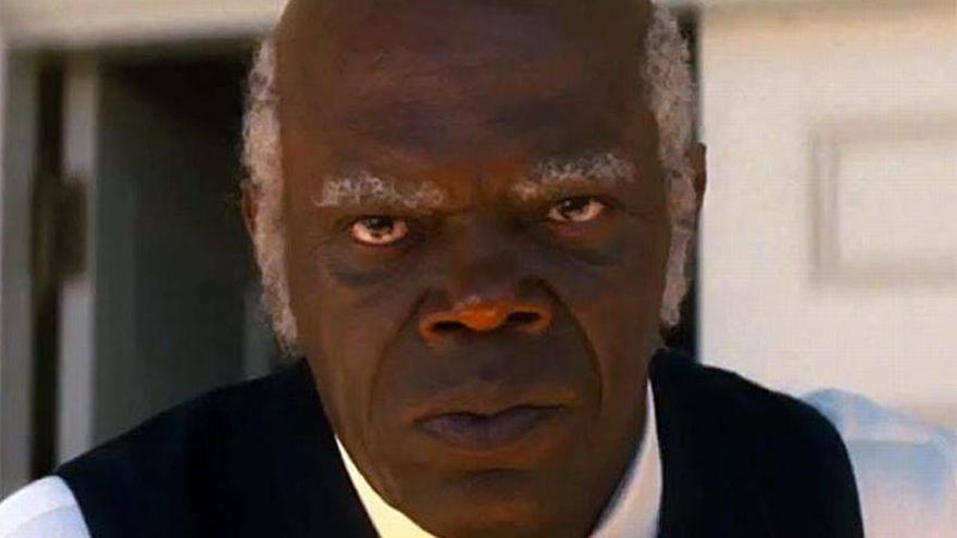 Samuel L. Jackson peina canas en Django Unchained