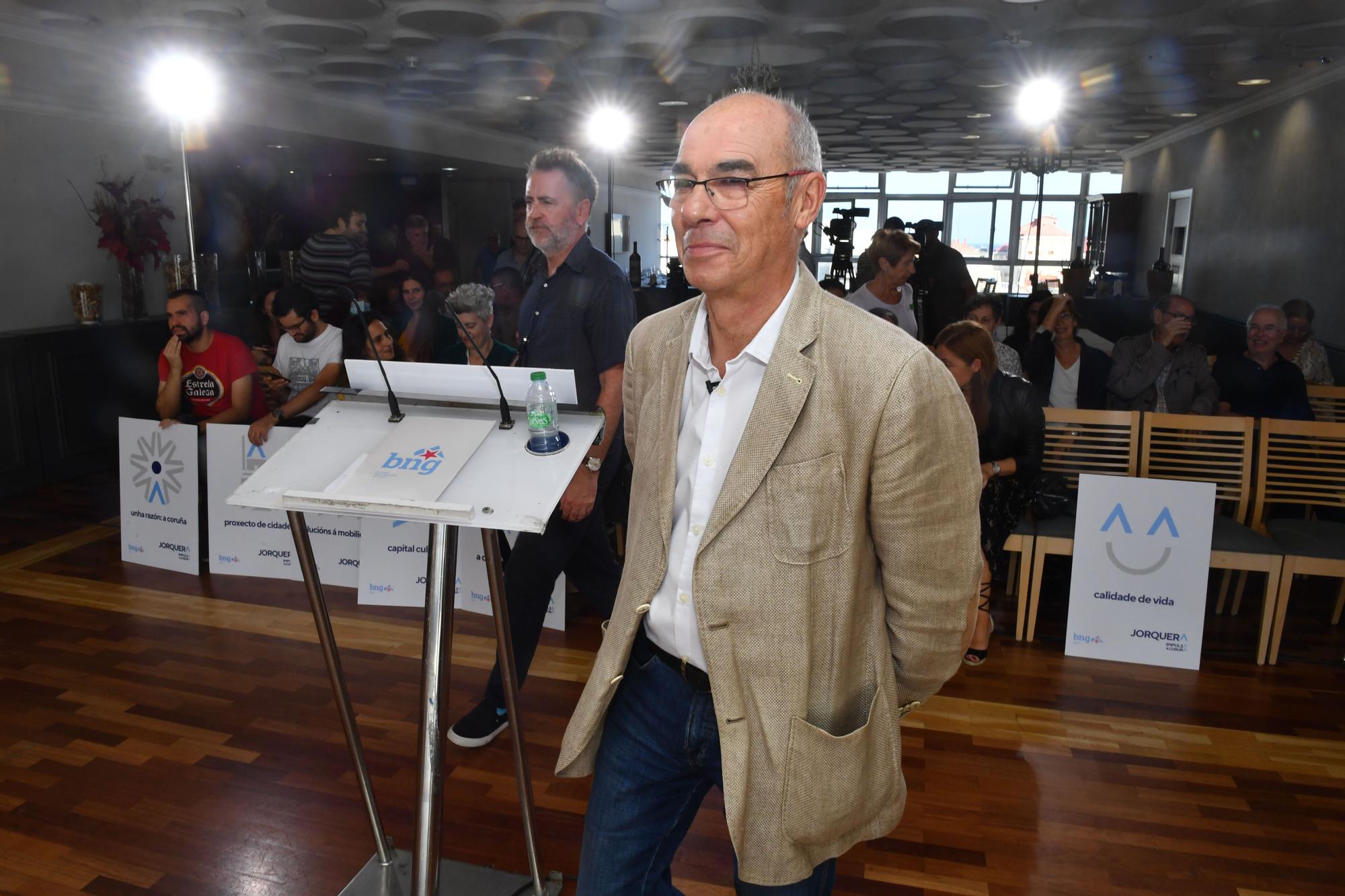 Francisco Jorquera repetirá como candidato del BNG a la Alcaldía de A Coruña