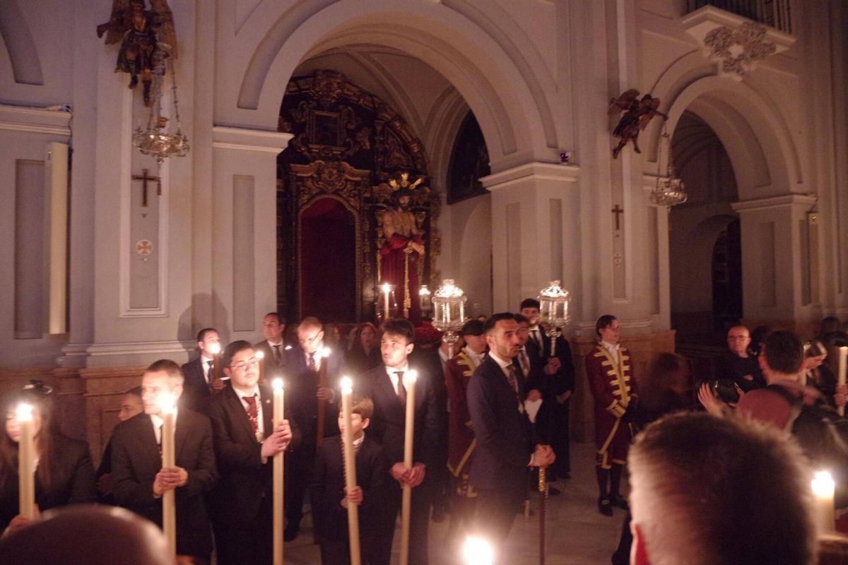 Traslado claustral del Cristo de la Humildad en la Victoria el Lunes de Pasión de 2026