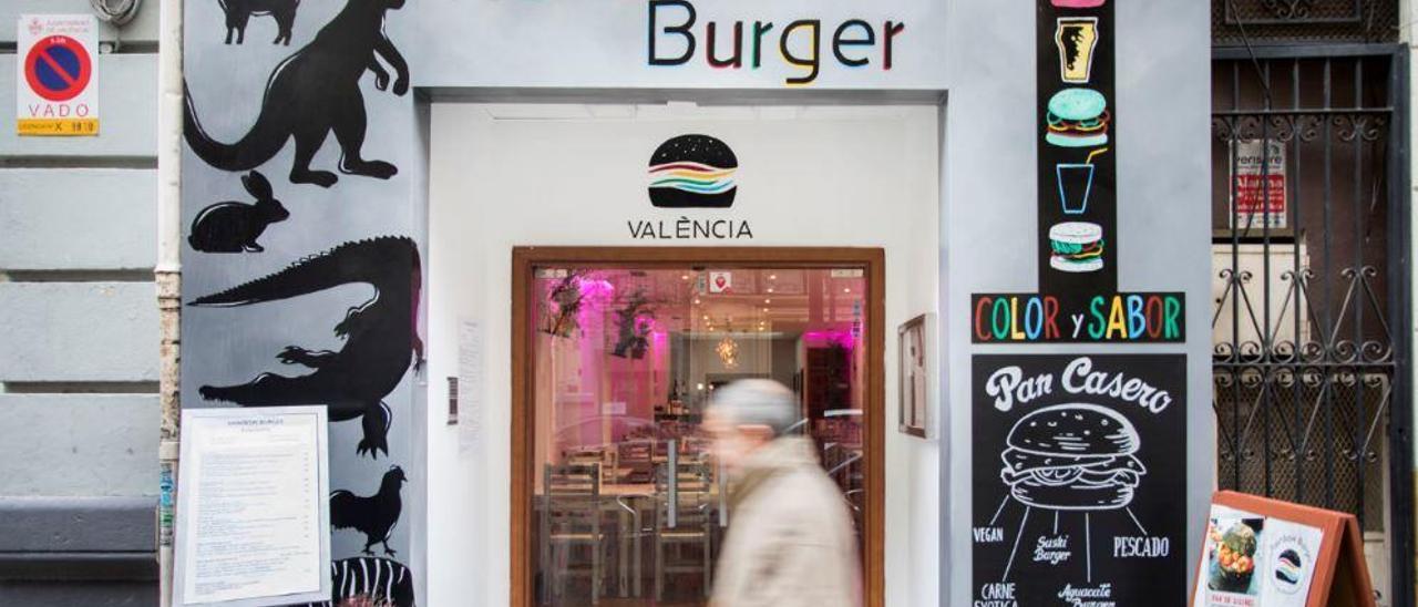 Pan de colores para hamburguesas exóticas