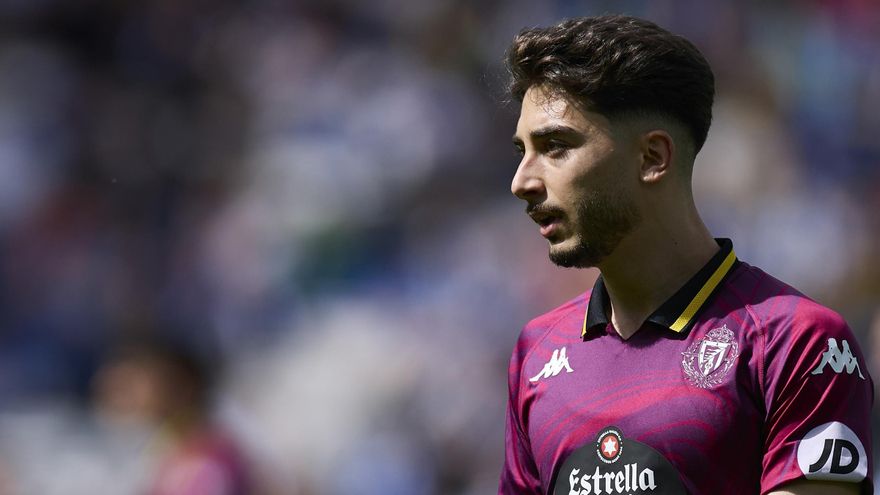 Raúl Moro, durnat un partit d'aquesta temporada amb el Valladolid