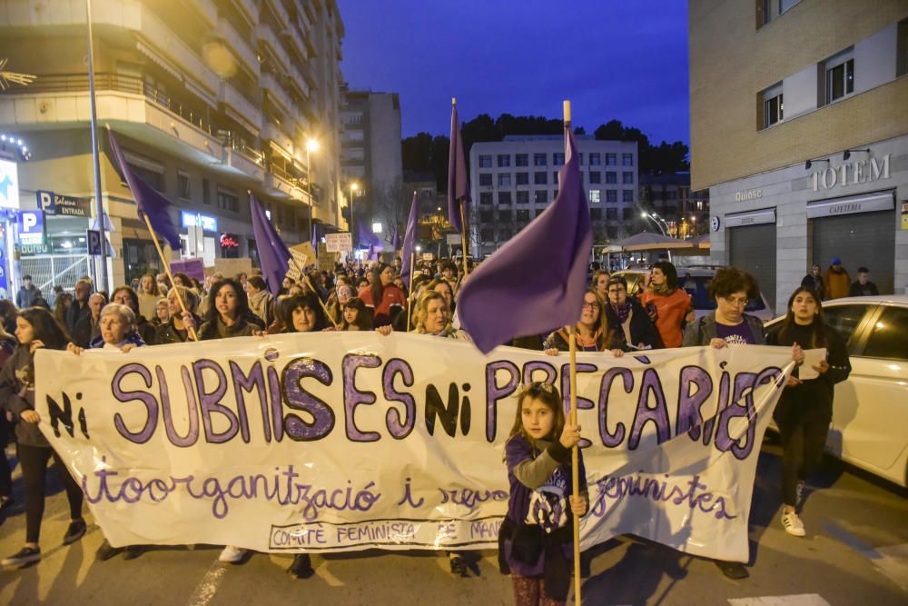 Manifestació feminista del 8M a Manresa