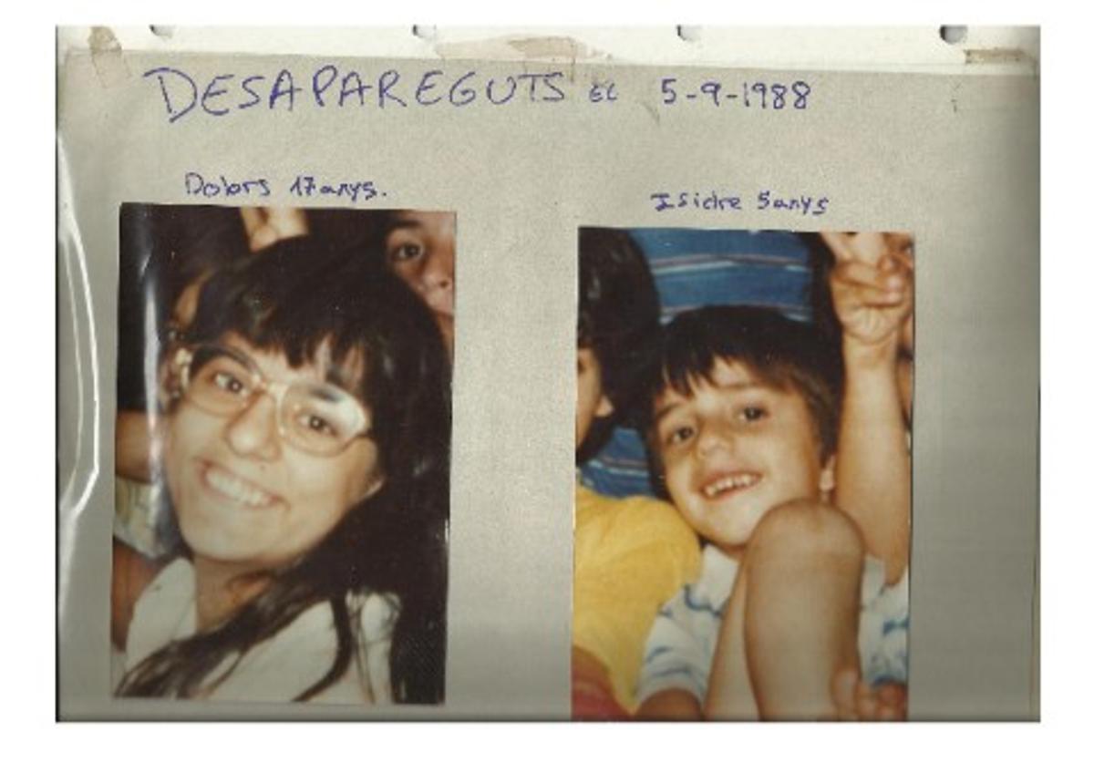 Les primeres imatges que es van fer servir per a la recerca dels menors