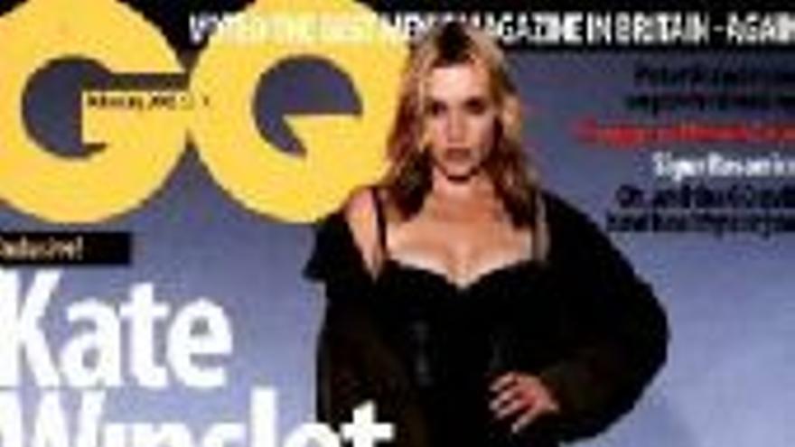 La actriz Kate Winslet luce una figura retocada para la portada de la revista ´GQ´