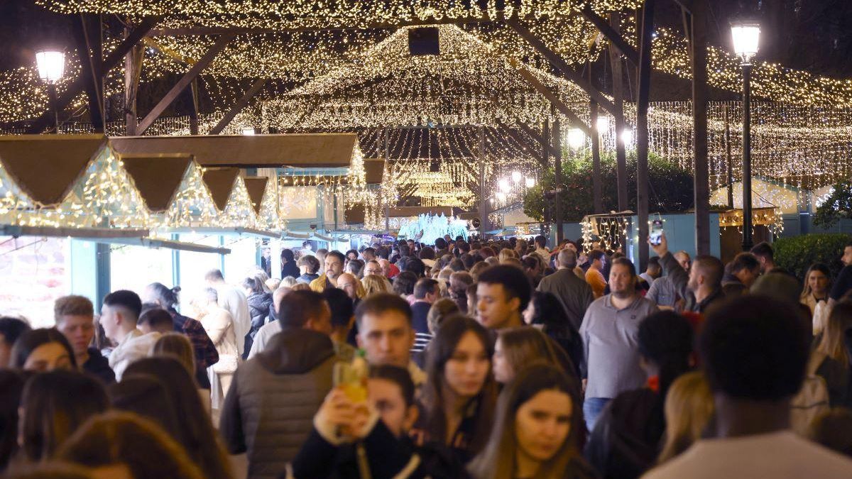 Cíes Market, el mercadillo navideño ubicado en la Plaza de Compostela de Vigo.