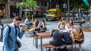 Escenas inesperadas de la Superilla del Eixample